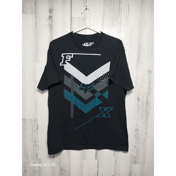 Fox Mens Large Black Tee Shirt - Picture 1 of 6